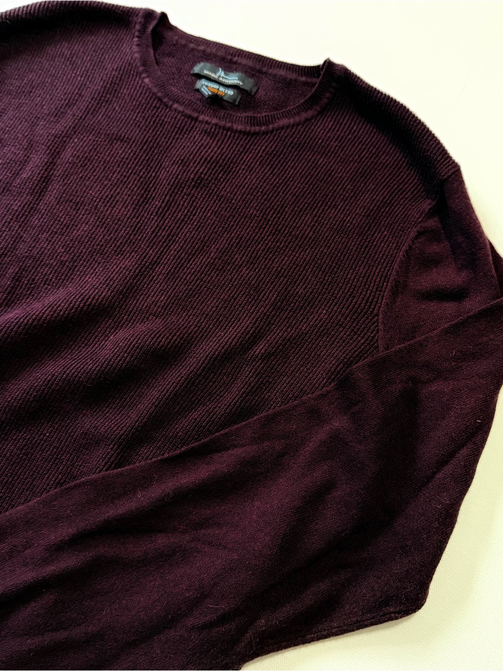 Marc Anthony Men’s Wine Luxury Blend Slim Fit Sweater - SZ: Large - Picture 1 of 8